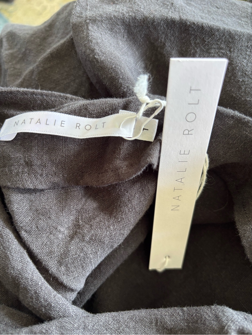 Revolve Natalie Rolt Linen Mini Halter Dress Lbd Event Cocktail Night Out — image 7 of 8